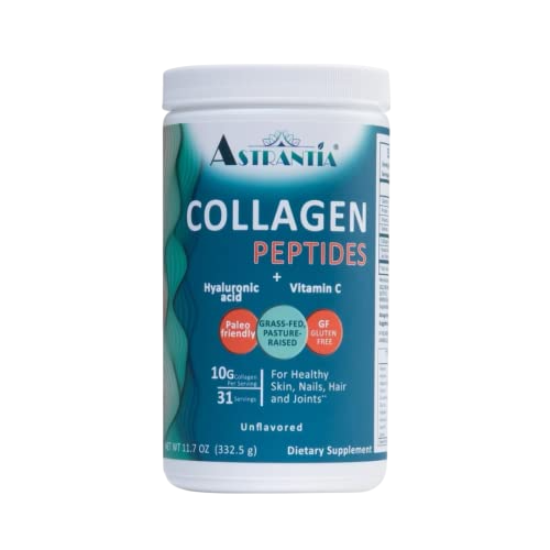 Astranria Collagen Peptides Hyaluronic Acid Vitamin C Unflavored Powder 332.5Gm