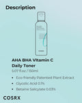 Cosrx Aha Bha Vitamin C Daily Toner 100Ml