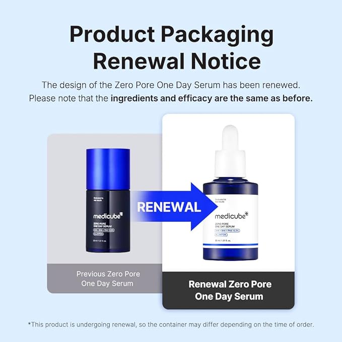 Medicube Zero Pore One Day Serum AHA + BHA + PHA15 2% 30Ml