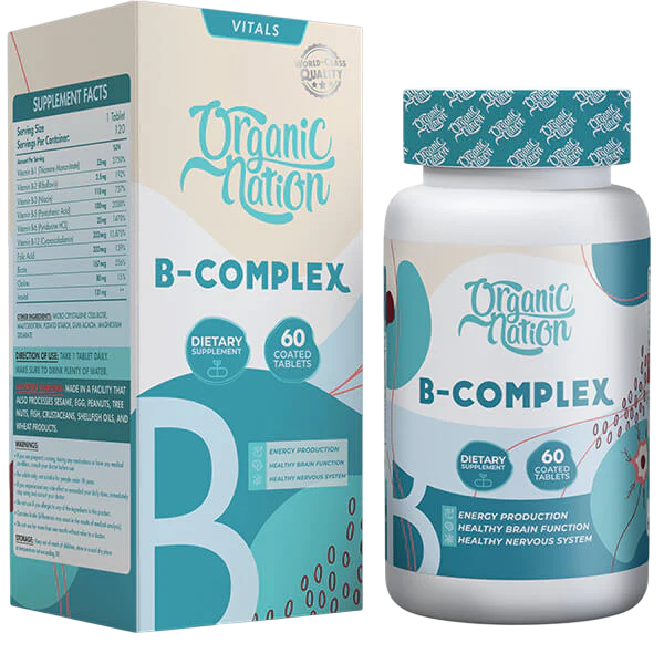 Organic Nation B-Complex Advanced 60tablets