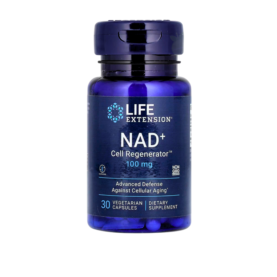 Life Extension NAD+ Cell Regenerator Advanced Defense Against Cellular Aging 100mg 30 Vegetarian Capsules