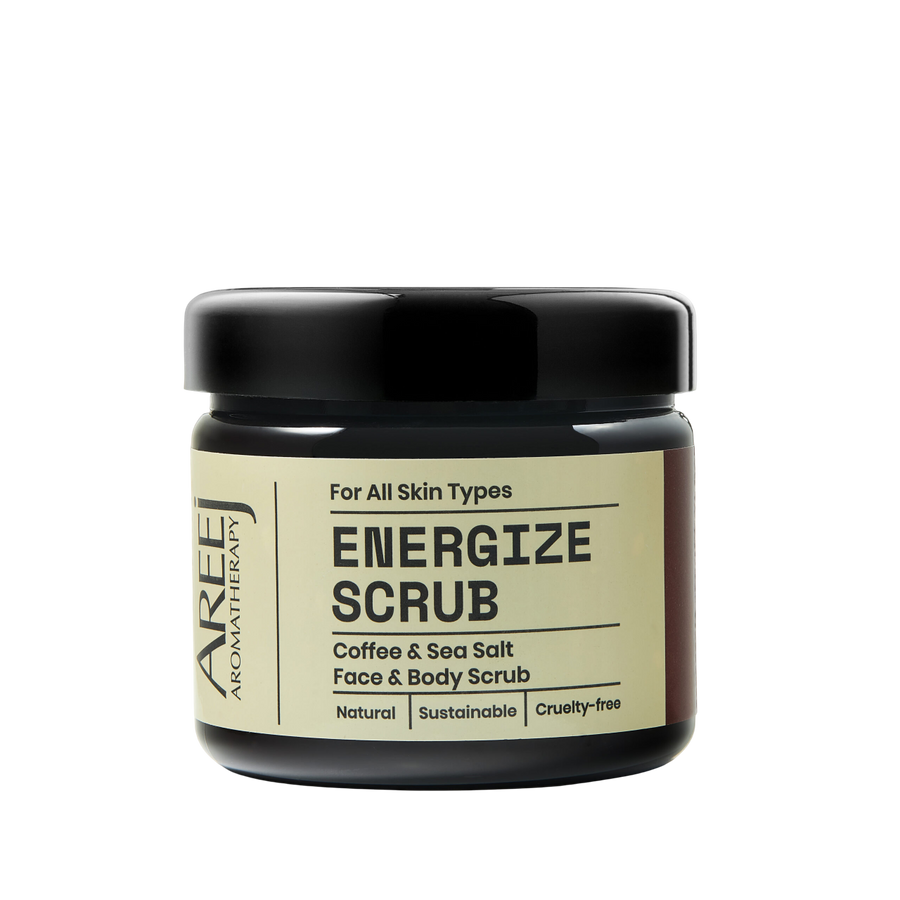 Areej Aromatherapy Energize Coffee & Sea Salt Foot & Body Scrub 200g