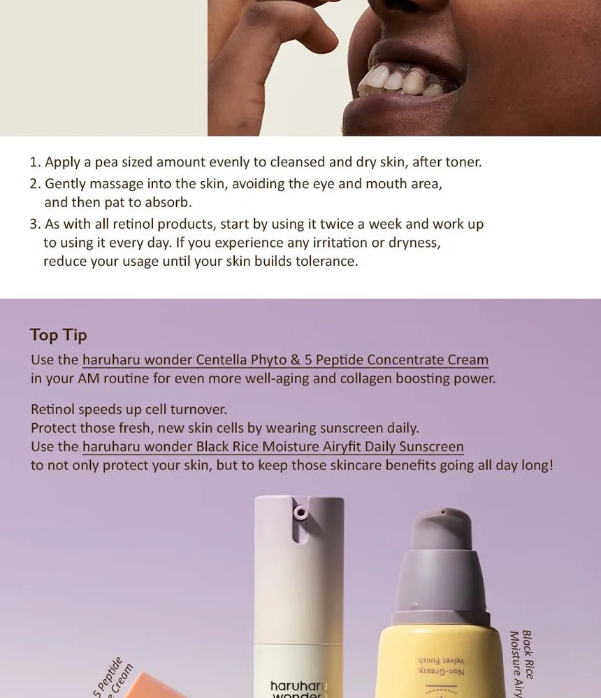 Haruharu Wonder Black Rice Night Knight Retinol Serum 20Ml