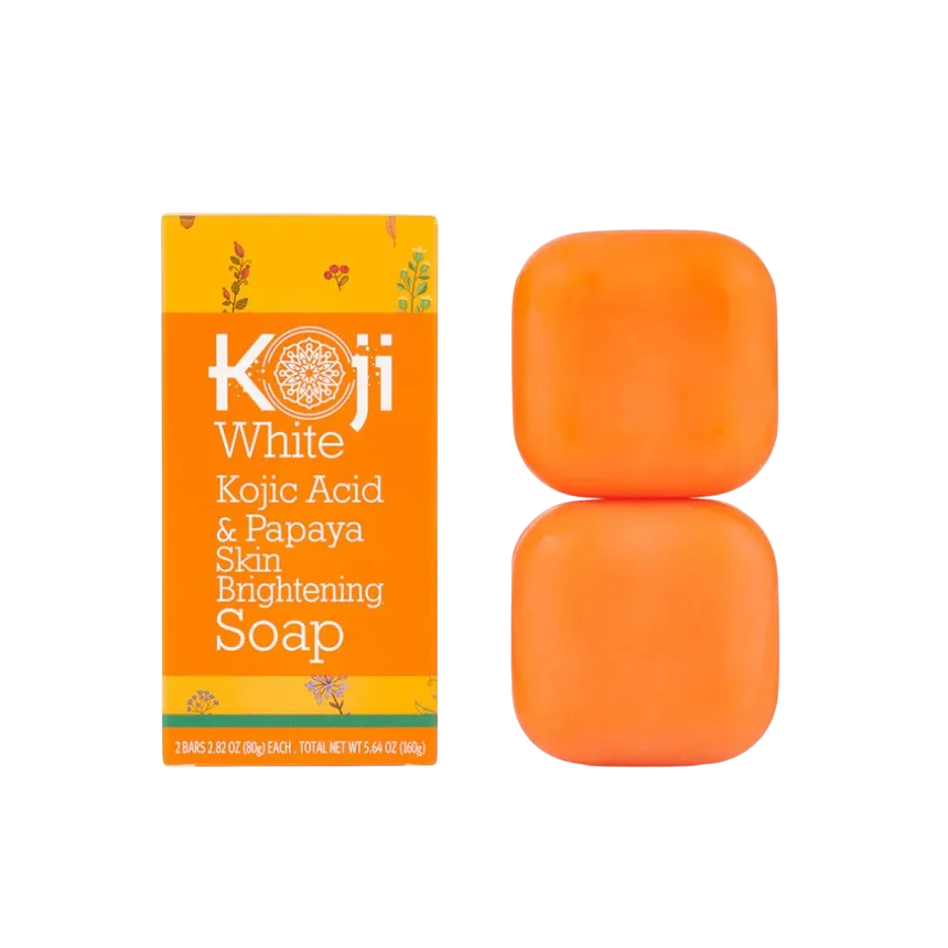 Koji White Kojic Acid & Papaya Skin Brightening Soap *2Bars 80g