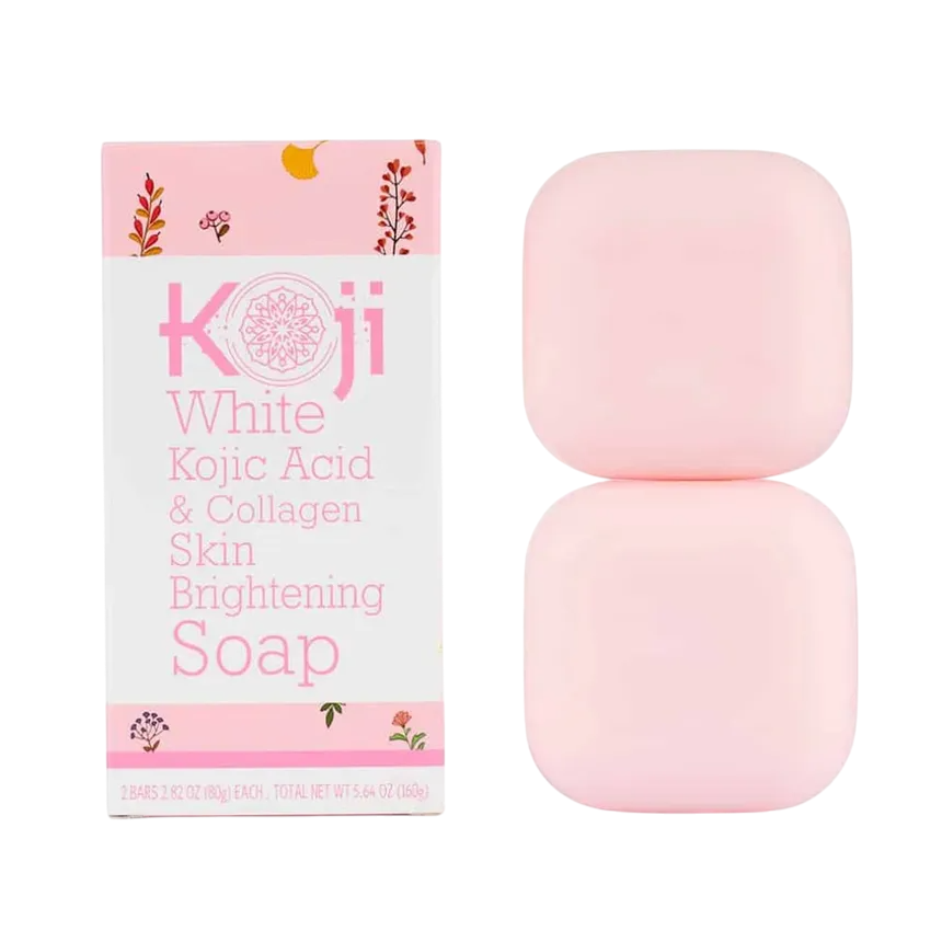 Koji White Kojic Acid & Collagen Skin Brightening Soap *2 80g