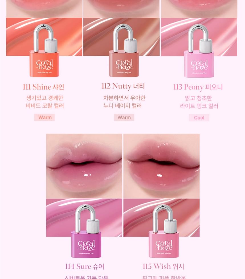 Coralhaze Glow Lock Jelly Tint 104