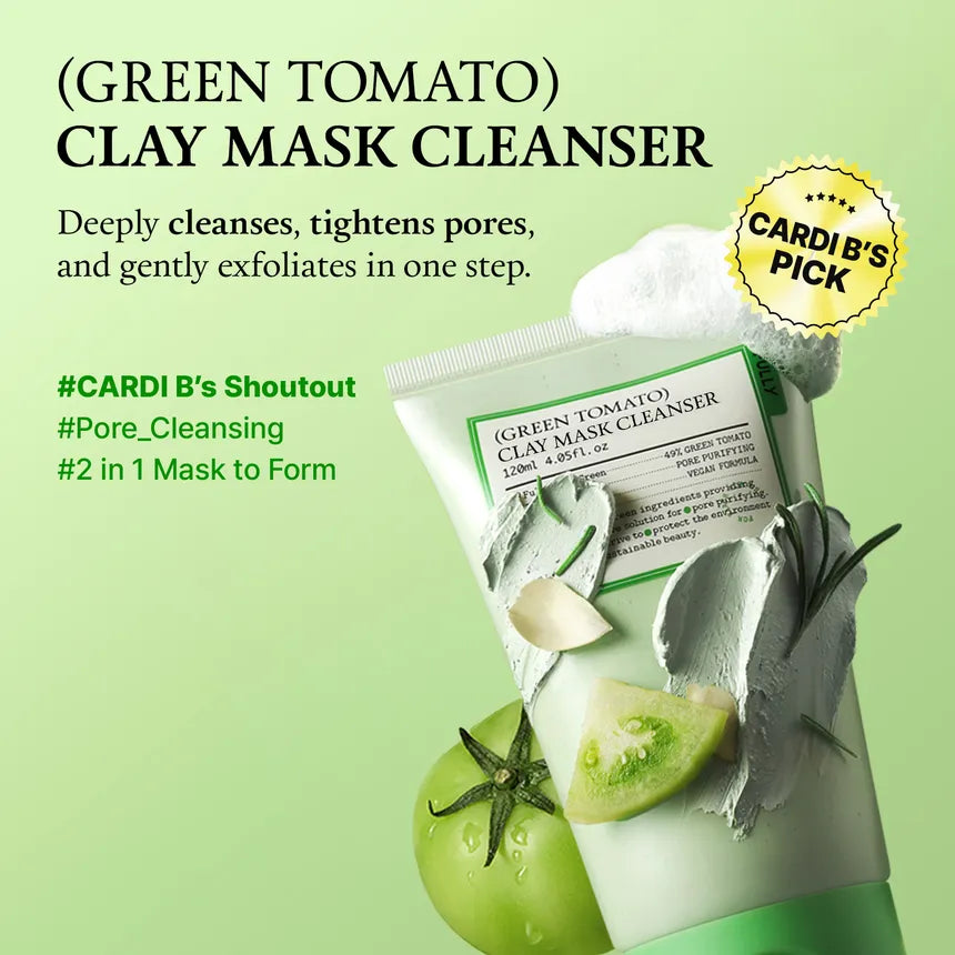 Fully Green Tomato Clay Pack Cleanser 120Ml