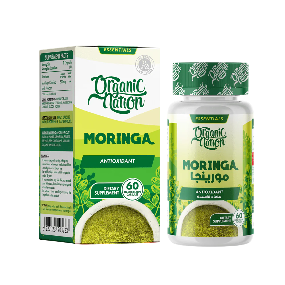 Organic Nation Moringa Oleifera 60capsules