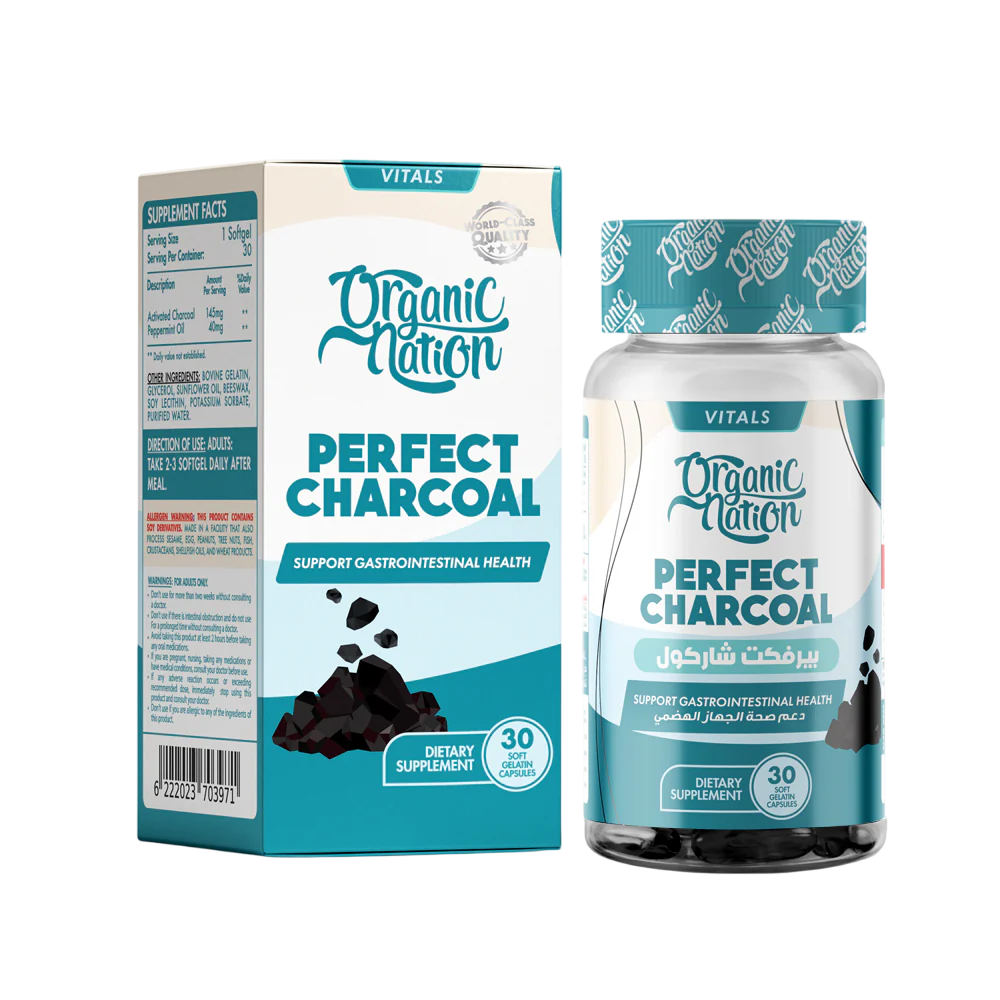 Organic Nation Perfect Charcoal 30Softgels