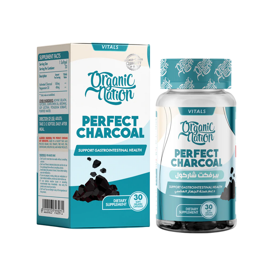 Organic Nation Perfect Charcoal 30Softgels