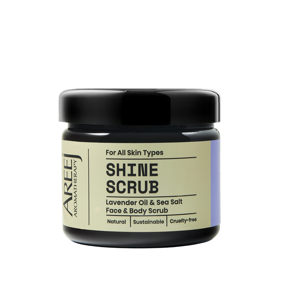 Areej Aromathaerpy Shine LavanderOil &Sea Salt Foot&Body Scrub 200g