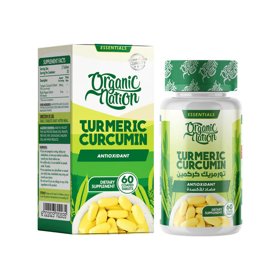 Organic Nation Turmeric Curcumin+ 60tablets