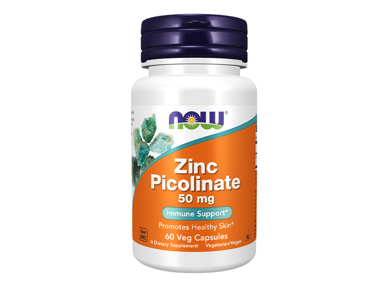 Now Zinc Picolinate 50mg 60 Veg Capsules