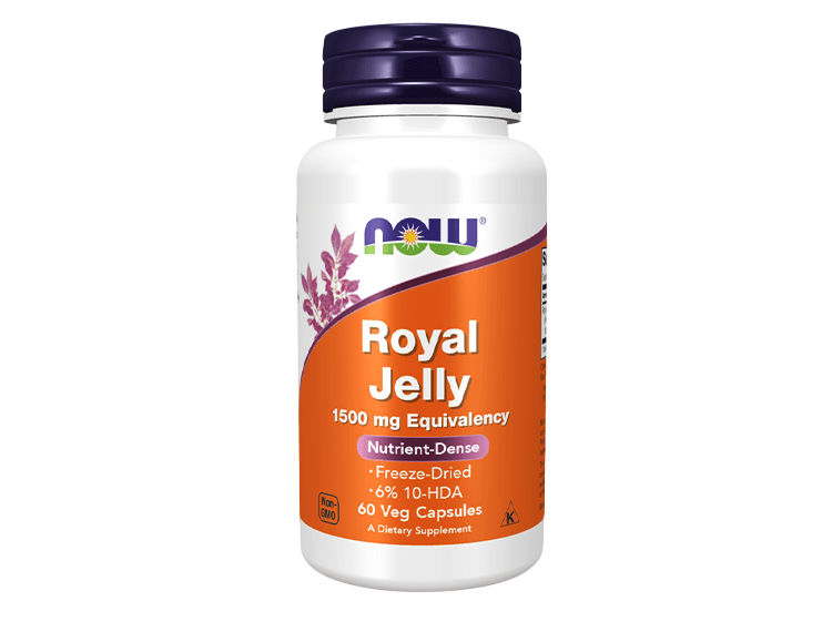 Now Royal Jelly 1500 mg Equivalency 60 Capsules