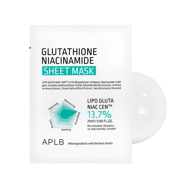 APLB Glutathione Niacinamide Sheet Mask 25Ml