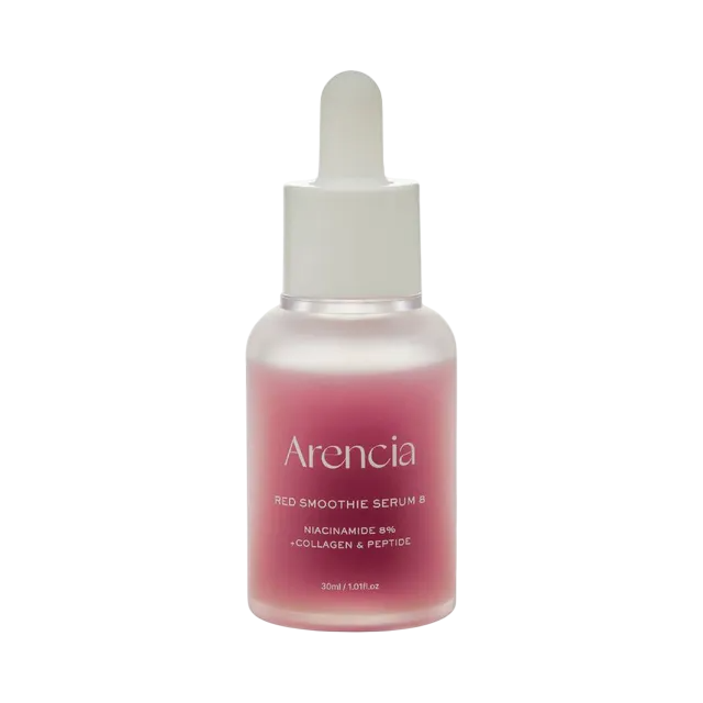 Arencia Red Smoohie Serum 8 Niacinimide 8% + Collagen & Peptide 30Ml