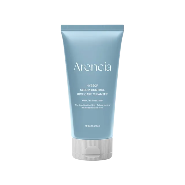 Arencia Hyssop Sebum Control Rice Cake Cleanser 150Ml