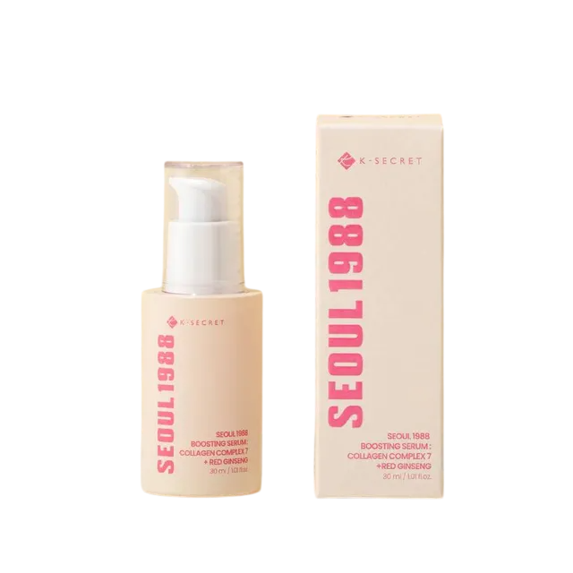 K-Secret Seoul 1988 Boosting Serum:Collagen Complex 7+Red Ginsing 30Ml