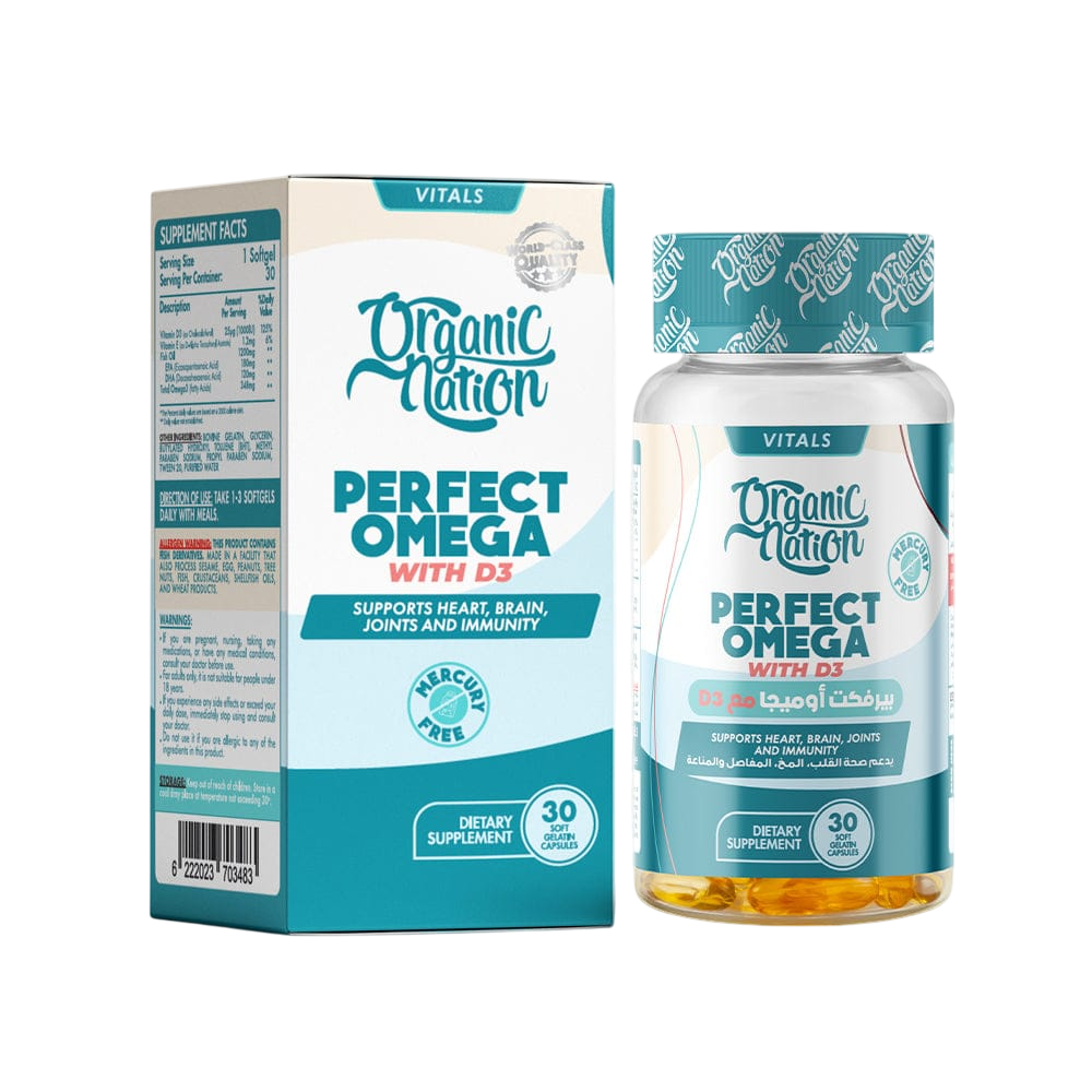 Organic Nation Perfect Omega With D3 30Tablets