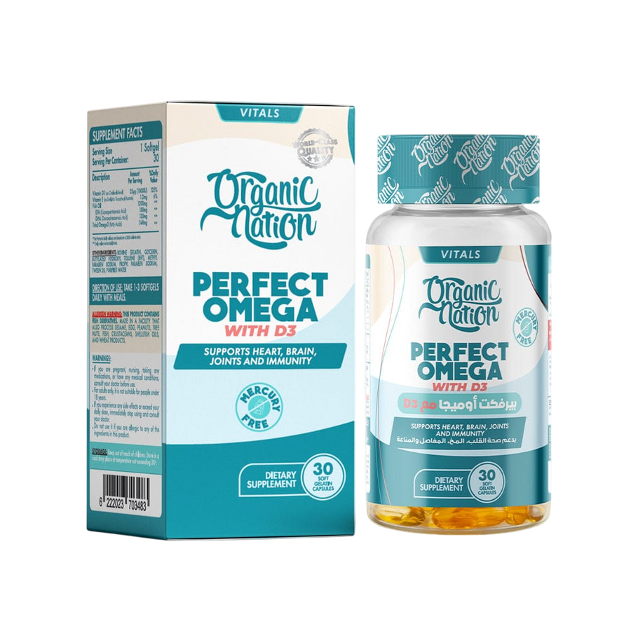 Organic Nation Perfect Omega With D3 30Tablets