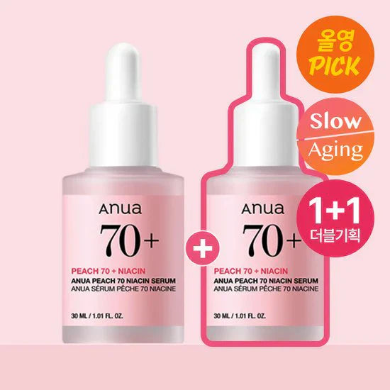 Anua Peach 70+Niacin Serum 1+1 New Edition