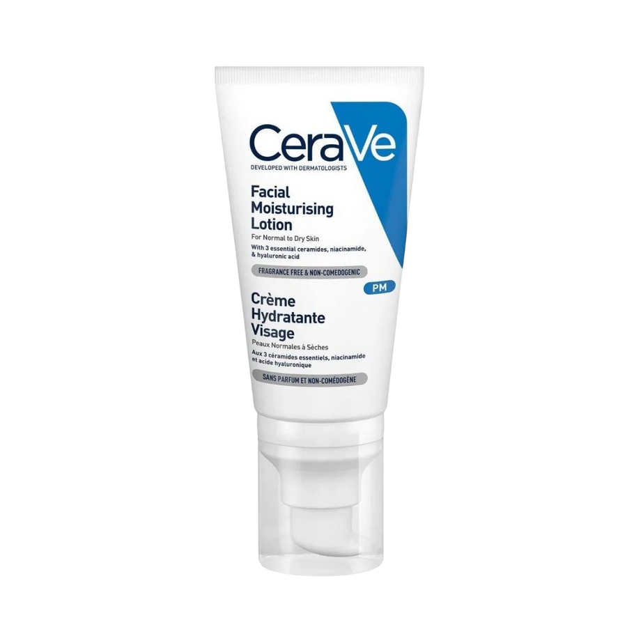 CeraVe PM Facial Moisturising Lotion for Normal to Dry Skin 52Ml