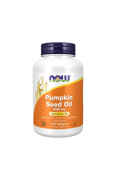 Now Pumpkin Seed Oil 1000mg 100 Softgels Supplement