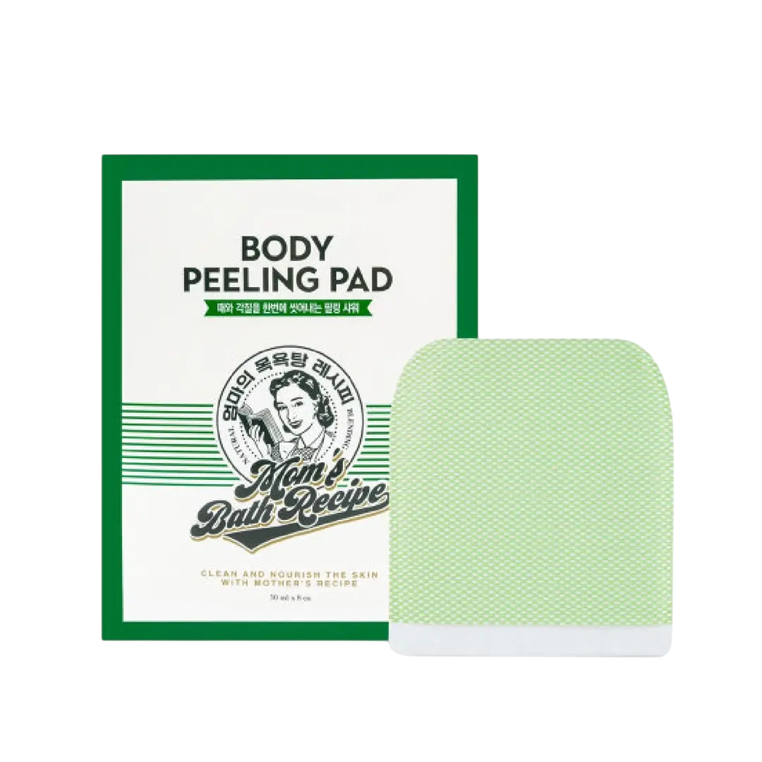 Mom's Bath Recipe Body Peeling Pad -Green