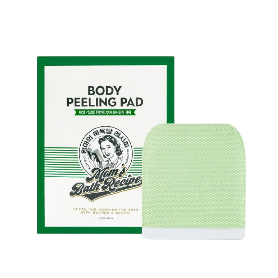Mom's Bath Recipe Body Peeling Pad -Green
