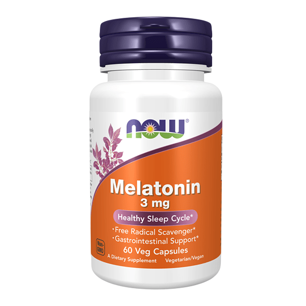 Now Melatonin 3mg 60 Veg Capsules