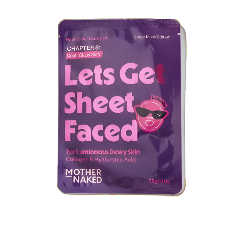Mother Naked Lets Get Sheet Faced Sheet Mask