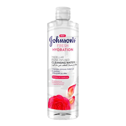 Johnson's Fresh Hydration Micellar Rose-Infused Cleansing Water 400Ml