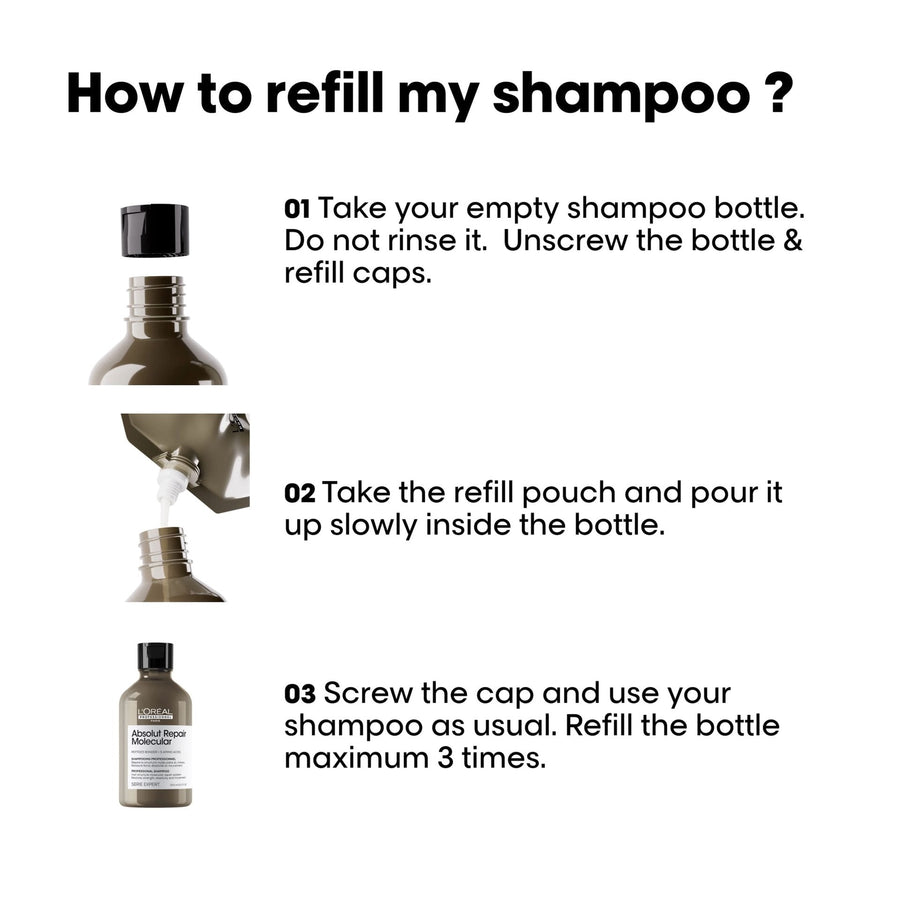 L'Oreal Professionnel Serie Expert Absolut Repair Molecular Shampoo 1500Ml