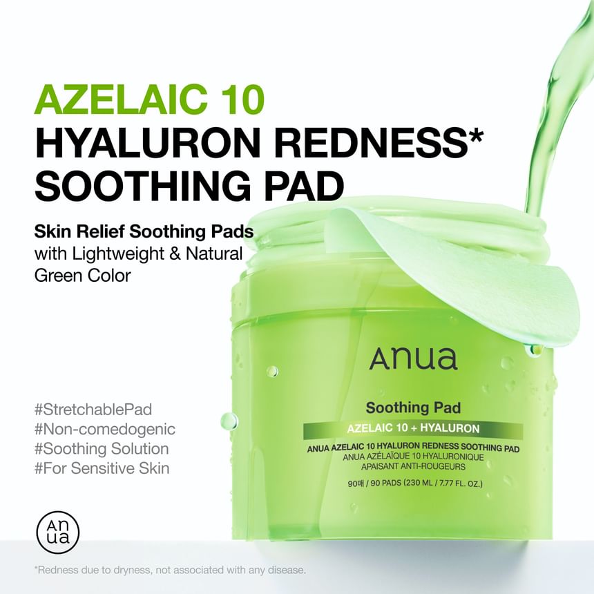 Anua Soothing Azelaic10+Hyaluaron Pad 230Ml/90Pads