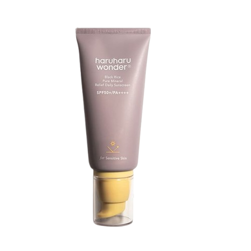 Haruharu Wonder Black Rice Pure Mineral Relief Daily SunScreen SPF50+PA++++ Unscented 50Ml