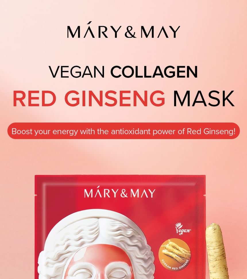 Mary & May Vegan Collagen Red Ginseng Mask