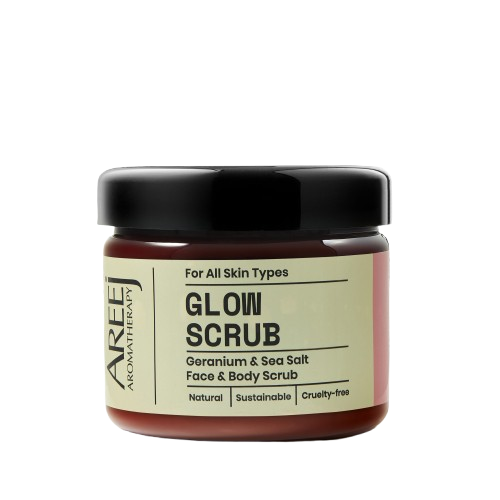 Areej Aromatherapy Glow Geranium&Sea Salt Foot & Body Scrub 200g