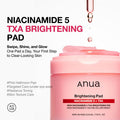 Anua Brightening Niacinamide 5+Txa Pad 210Ml/60Pads