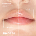 Laqué Beauty Gloss Balm Conditioning Lip Gloss + Rose Oil GB 01 5Ml