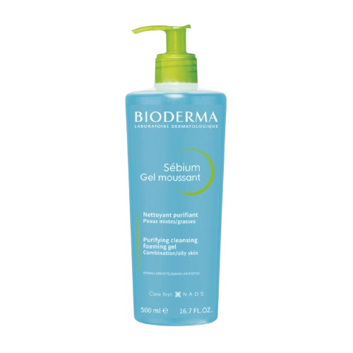 Bioderma Sebium Gel Moussant Purifying Cleansing Foaming Gel 500Ml