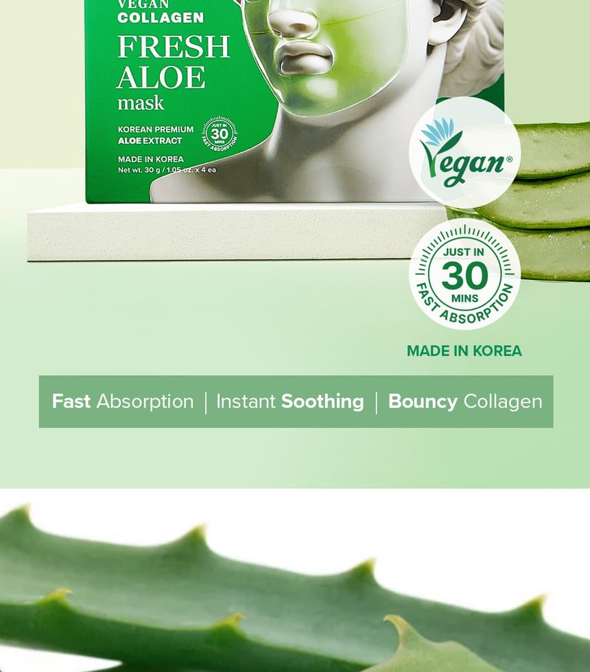 Mary & May Vegan Collagen Fresh Aloe Mask
